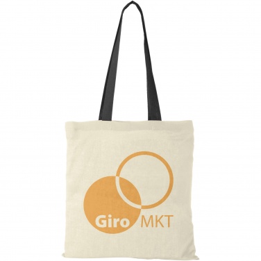 Logo trade promotional giveaway photo of: Nevada 100 g/m² cotton tote bag coloured handles 7L
